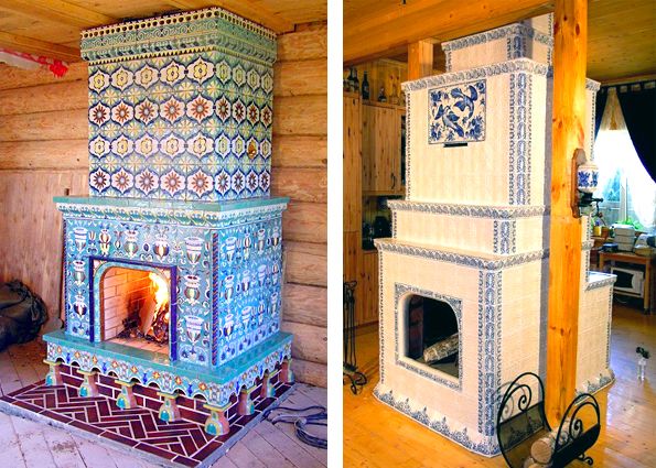 Печи облицованные изразцами и плиткой