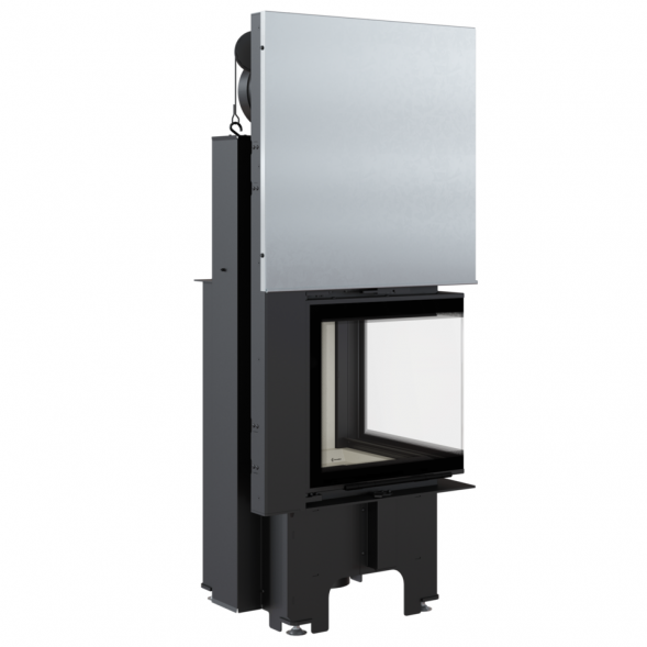 Топка Kratki PRO VNP/480/480, Г-образное стекло справа, гильотина