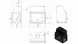 Топка с водяным контуром OLIWIA/PW/BP/17/W, стекло справа, змеевик
