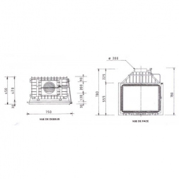 Топка fabrilor с золотистой рамкой DECO 751 BR