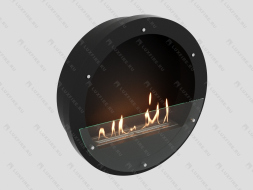 Настенный биокамин Lux Fire "Иллюзион 800 Н" S (черный)