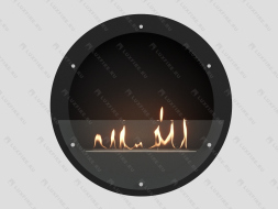 Настенный биокамин Lux Fire "Иллюзион 800 Н" S (черный)